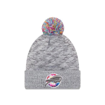 Grey Buffalo Bills Hat - New Era NFL Crucial Catch Sport Knit Beanie USA5170284